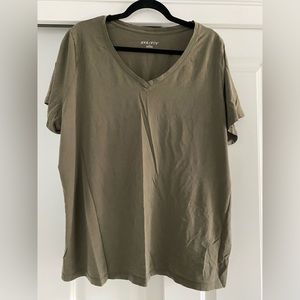 T-Shirt | Ava&Viv | dark olive | 2X